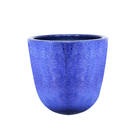 Vaso Cerâmica Americano 3 25x26x16 Azul Mescla Bella Art