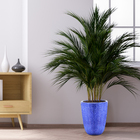 Vaso Cerâmica Americano 4 36x32x16 Azul Mescla Bella Art