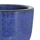 Vaso Cerâmica Americano Azul 10x14cm Bella Art