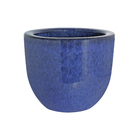 Vaso Cerâmica Americano Azul 10x14cm Bella Art