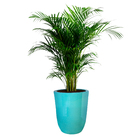 Vaso Cerâmica Americano Azul 36x32cm Bella Art