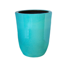 Vaso Cerâmica Americano Azul 36x32cm Bella Art