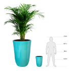 Vaso Cerâmica Americano Azul 48x37cm Bella Art