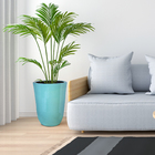 Vaso Cerâmica Americano Azul 48x37cm Bella Art