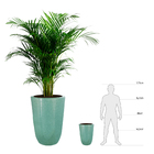 Vaso Cerâmica Americano Verde 48x37cm Bella Art