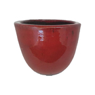 Vaso Cerâmica Americano Vermelho 10x14cm Bella Art