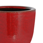 Vaso Cerâmica Americano Vermelho 16x19cm Bella Art