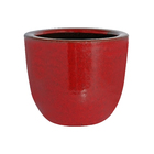 Vaso Cerâmica Americano Vermelho 16x19cm Bella Art