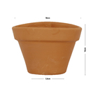 Vaso Cerâmica Basico Terracota 10x16cm Boa Nova