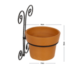 Vaso Cerâmica Basico Terracota 25x17cm  Boa Nova