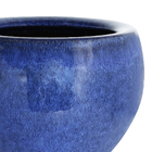 Vaso Cerâmica Bola Azul 9x14cm Bella Art