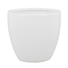 Vaso Comum Cerâmica Cerâmico Branco 14,9x15,8cm Burian