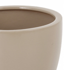 Vaso Comum Cerâmica Cerâmico Cinza 12,7x13,5cm Burian