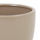 Vaso Comum Cerâmica Cerâmico Cinza 14,9x15,8cm Burian