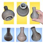 Vaso Cerâmica Cinza - Mini Decoração Enfeite