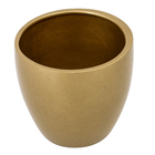 Vaso Comum Cerâmica Cerâmico Dourado 12,7x13,5cm Burian
