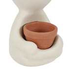 Vaso Cerâmica Esmaltada Robert Plants Marfin 15,8x8,4cm