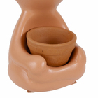 Vaso Cerâmica Esmaltada Robert Plants Terracota 15,8x8,4cm