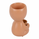 Vaso Cerâmica Esmaltada Robert Plants Terracota 15,8x8,4cm