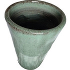 Vaso Cerâmica Esmaltado Cilindro Liso 3