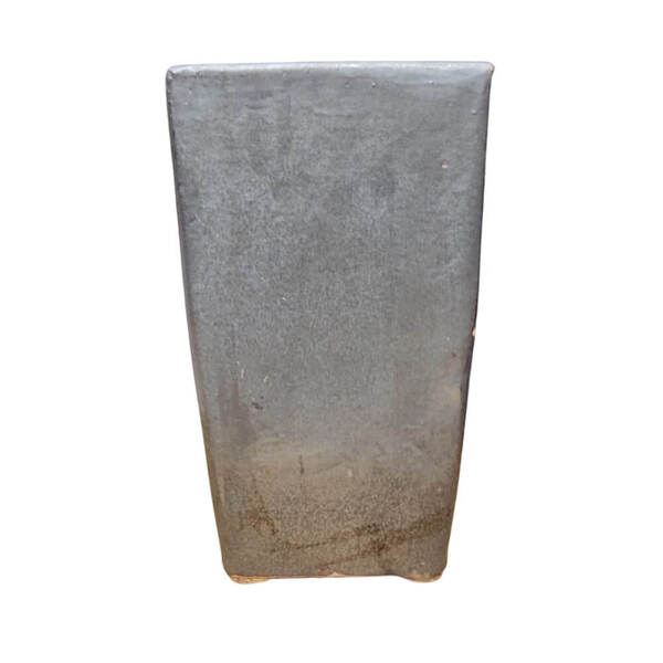 Vaso Cerâmica Estilo Vietnamita Torre Grande Grafite