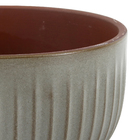 Vaso Ceramica Eugenia  Cinza 18x9cm Santa Cecília