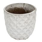 Vaso Ceramica Felix 26x26 Branco TS Brasil