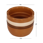 Vaso Cerâmica Ipanema Terracota 13x17cm  Boa Nova