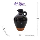 Vaso Ceramica Jar Vase Wine Pot Glazed Preto 9 3x9 3x13 7cm U