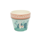 Vaso Cerâmica Mexican Lhama Colorido Gde 14x12 5cm