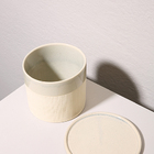 Vaso Cerâmica Molly Com Prato - Cinza