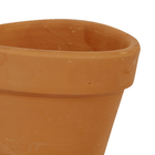 Vaso Cerâmica Parede Oval Terracota Pequeno