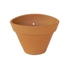 Vaso Cerâmica Parede Oval Terracota Pequeno