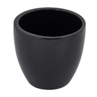 Vaso Comum Cerâmica Preto 12,7x13,5cm Burian
