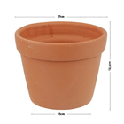 Vaso Cerâmica Redondo Terracota Médio