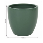 Vaso Comum Cerâmica Cerâmico Verde 12,7x13,5cm Burian