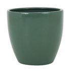 Vaso Comum Cerâmica Cerâmico Verde 14,9x15,8cm Burian
