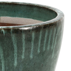 Vaso Ceramica Yara 27x25 Verde Escuro TS Brasil