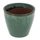 Vaso Ceramica Yara 35x34 Verde Escuro TS Brasil