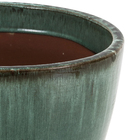 Vaso Ceramica Yara 35x34 Verde Escuro TS Brasil