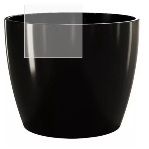 Vaso Cerâmico Cachepô Munique 11 Preto - Japi