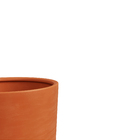 Vaso Ceramico Cilindro Alto Laranja 18x24cm Cerâmica Ribeiro