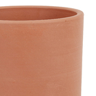 Vaso Ceramico Cilindro Alto Laranja 24x29cm Cerâmica Ribeiro