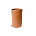 Vaso Ceramico Cilindro Alto Laranja 33x40cm Cerâmica Ribeiro