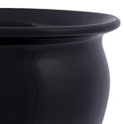 Vaso Cerâmico Clássico 16,5x21,5cm Preto