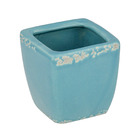Vaso Cerâmico Gretante 8,5x8,0cm Azul