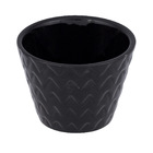 Vaso Cerâmico Mosaico 7,0x10,0cm Preto