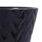 Vaso Cerâmico Mosaico 7,0x10,0cm Preto