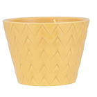 Vaso Cerâmico Mosaico 8,5x12,5cm Amarelo