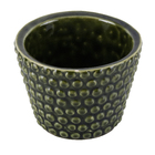 Vaso Cerâmico Poa  Verde 7x10cm  Cêramica Novo Tempo